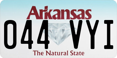 AR license plate 044VYI