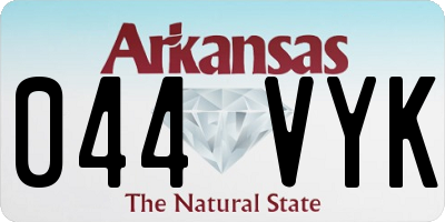 AR license plate 044VYK