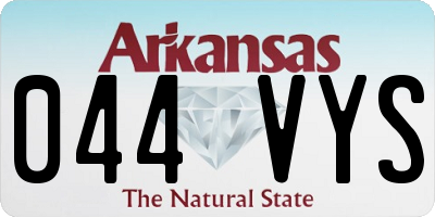 AR license plate 044VYS