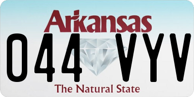 AR license plate 044VYV