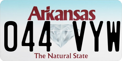 AR license plate 044VYW