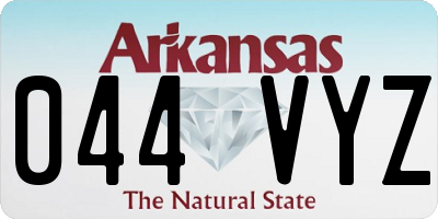 AR license plate 044VYZ