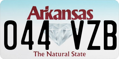 AR license plate 044VZB