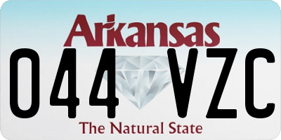 AR license plate 044VZC