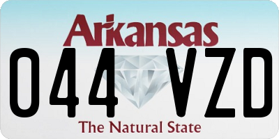 AR license plate 044VZD