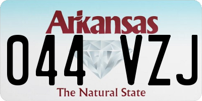 AR license plate 044VZJ