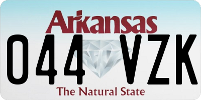AR license plate 044VZK
