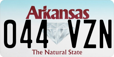 AR license plate 044VZN