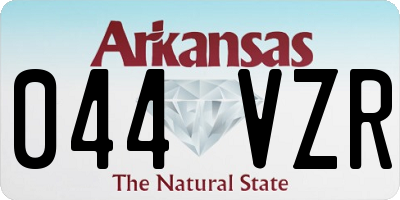 AR license plate 044VZR