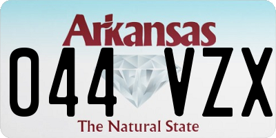 AR license plate 044VZX