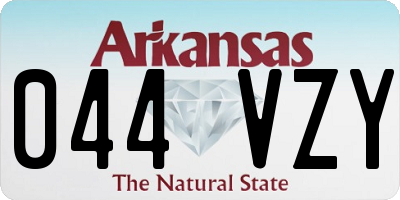 AR license plate 044VZY