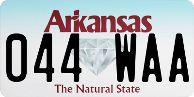 AR license plate 044WAA