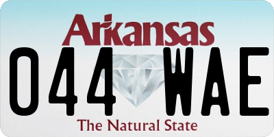 AR license plate 044WAE