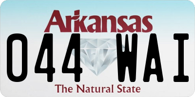 AR license plate 044WAI