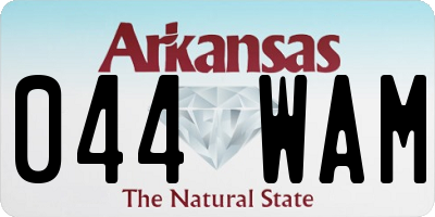 AR license plate 044WAM