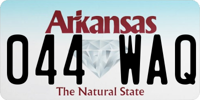 AR license plate 044WAQ