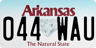 AR license plate 044WAU