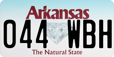 AR license plate 044WBH