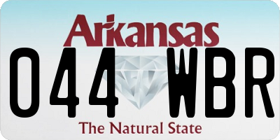 AR license plate 044WBR