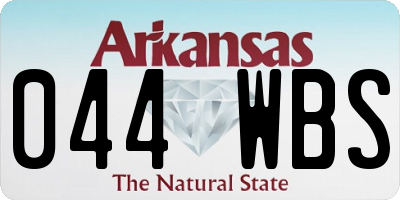 AR license plate 044WBS
