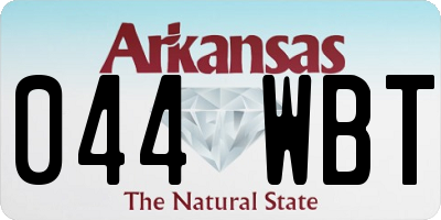 AR license plate 044WBT
