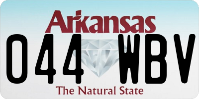 AR license plate 044WBV