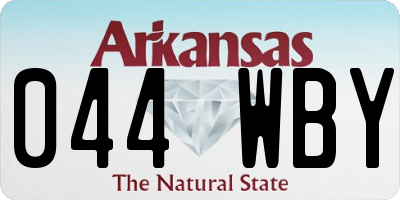 AR license plate 044WBY