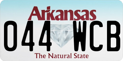 AR license plate 044WCB