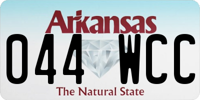 AR license plate 044WCC