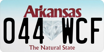 AR license plate 044WCF