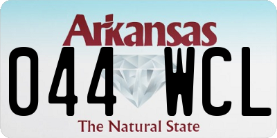 AR license plate 044WCL