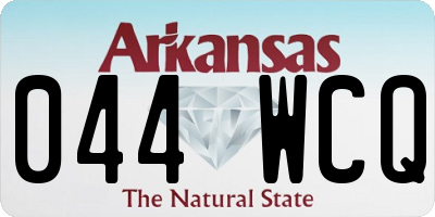 AR license plate 044WCQ