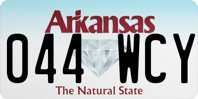 AR license plate 044WCY