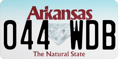 AR license plate 044WDB