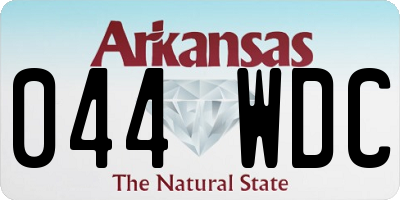 AR license plate 044WDC