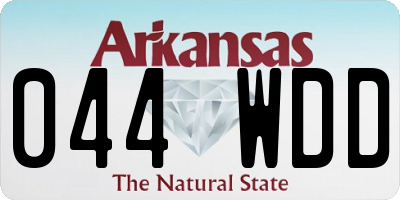 AR license plate 044WDD