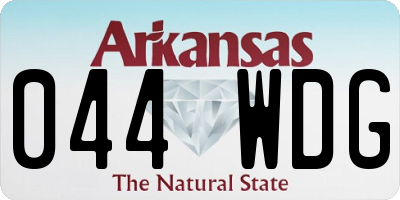 AR license plate 044WDG
