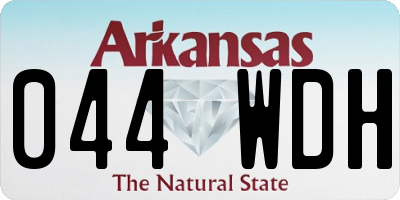 AR license plate 044WDH