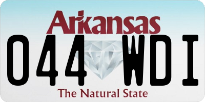 AR license plate 044WDI