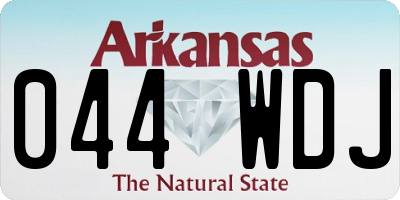 AR license plate 044WDJ