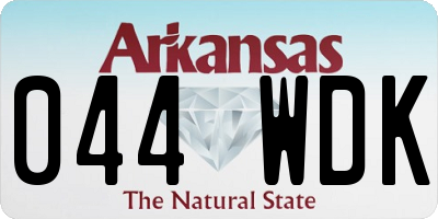 AR license plate 044WDK