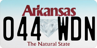 AR license plate 044WDN