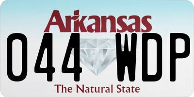 AR license plate 044WDP