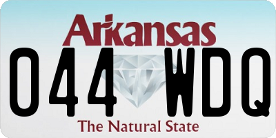 AR license plate 044WDQ