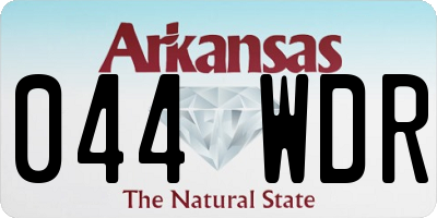AR license plate 044WDR