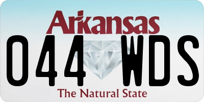 AR license plate 044WDS