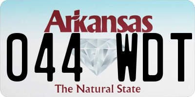 AR license plate 044WDT
