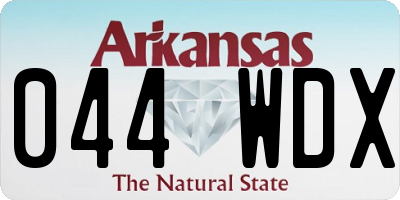 AR license plate 044WDX