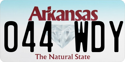 AR license plate 044WDY