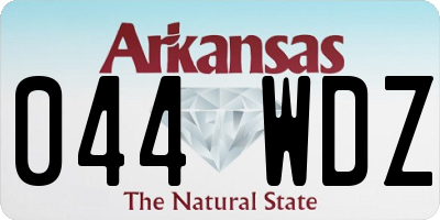 AR license plate 044WDZ